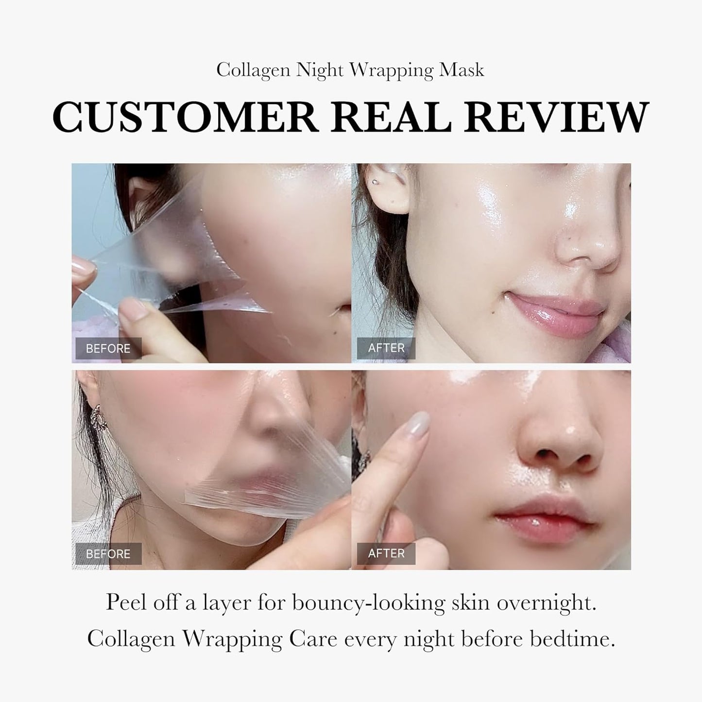 ⭐Collagen Overnight Wrapping Peel Off Facial Mask