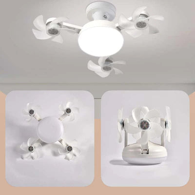 2‐in‐1 Silent LED Fan with Remote Control, Energy‐Saving Cooling & Lighting Combo for Home Bedroom