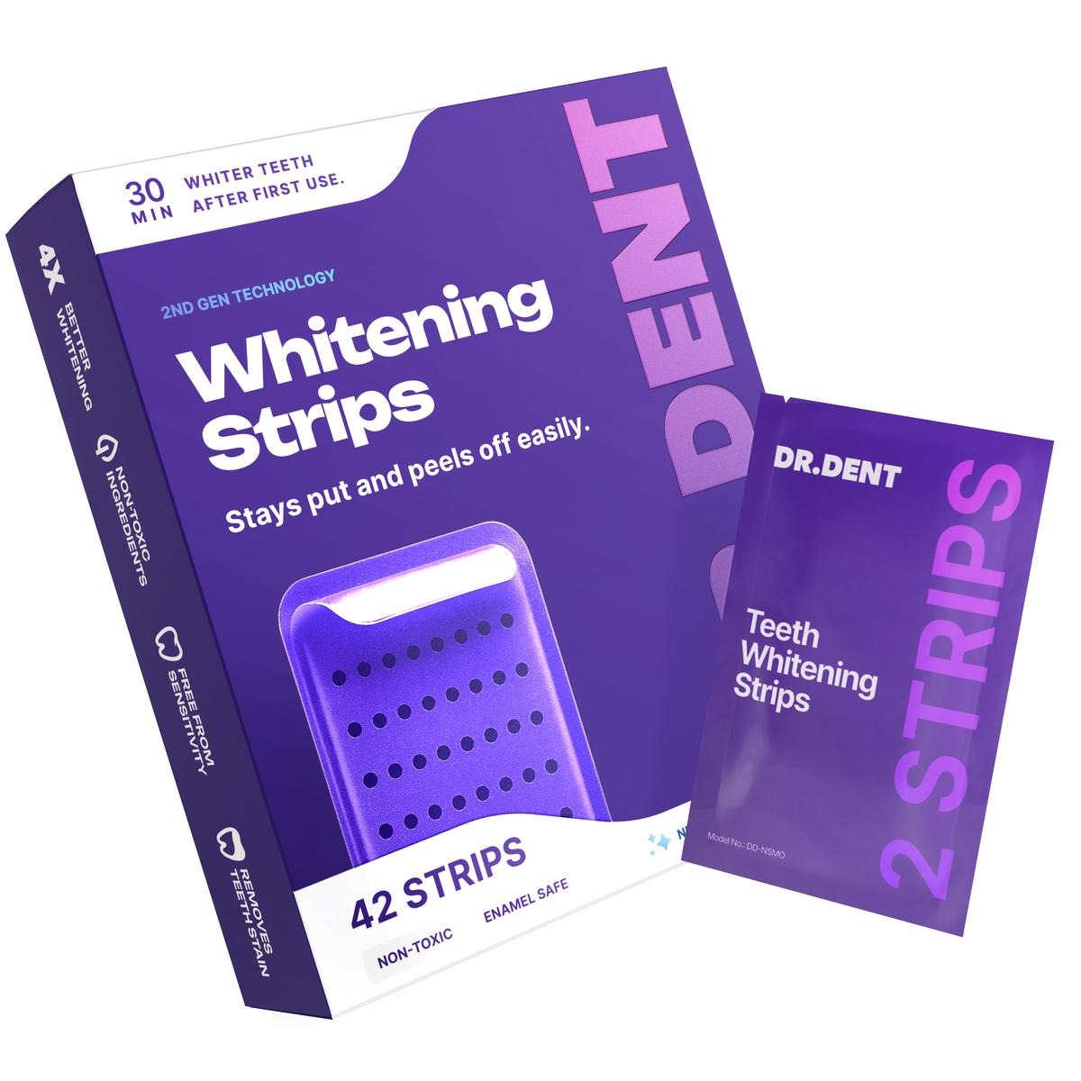 Purple Whitening Strips – Safe, Gentle & Peroxide-Free
