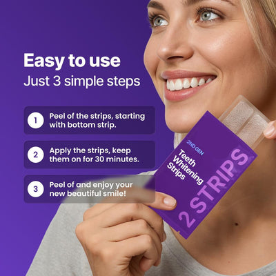 Purple Teeth Whitening Strips – Safe, Gentle & Peroxide-Free