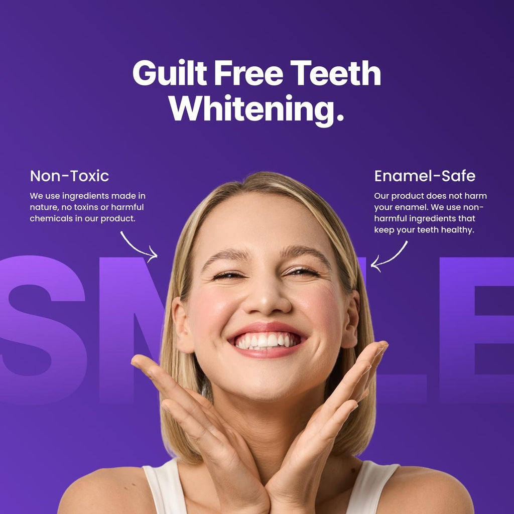 Purple Whitening Strips – Safe, Gentle & Peroxide-Free