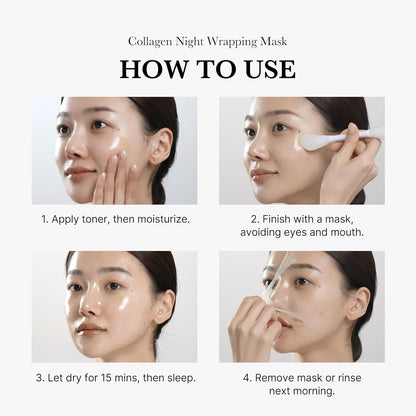 ⭐Collagen Overnight Wrapping Peel Off Facial Mask