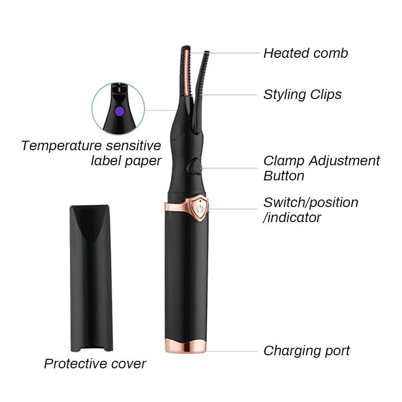 💥Electric Eyelash Curler for Instant Glam ✨ Blink & Dazzle! 👁️