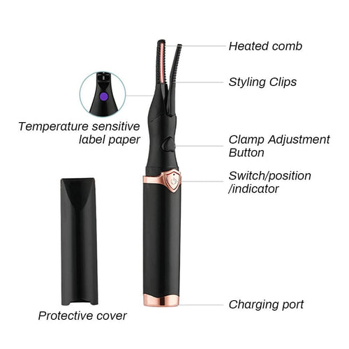 💥Electric Eyelash Curler for Instant Glam ✨ Blink & Dazzle! 👁️