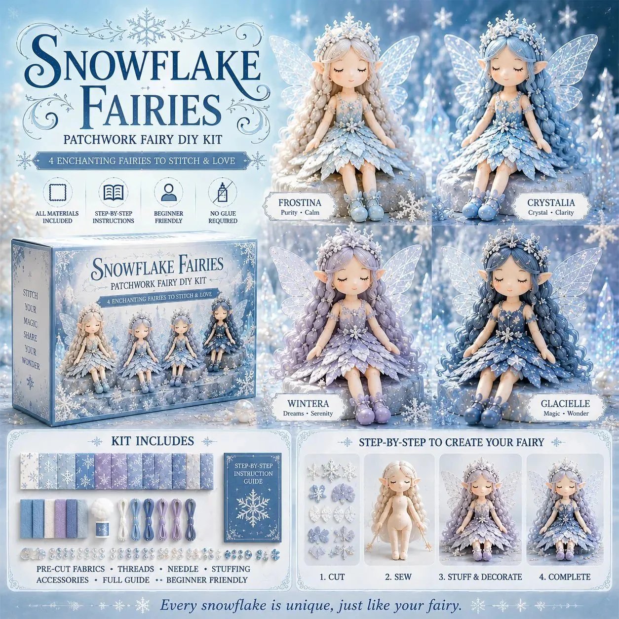 🔥LAST DAY 49% OFF🧵Fairy Patchwork DIY Collection