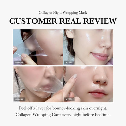 ⭐Collagen Overnight Wrapping Peel Off Facial Mask