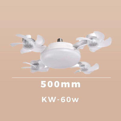 2‐in‐1 Silent LED Fan with Remote Control, Energy‐Saving Cooling & Lighting Combo for Home Bedroom