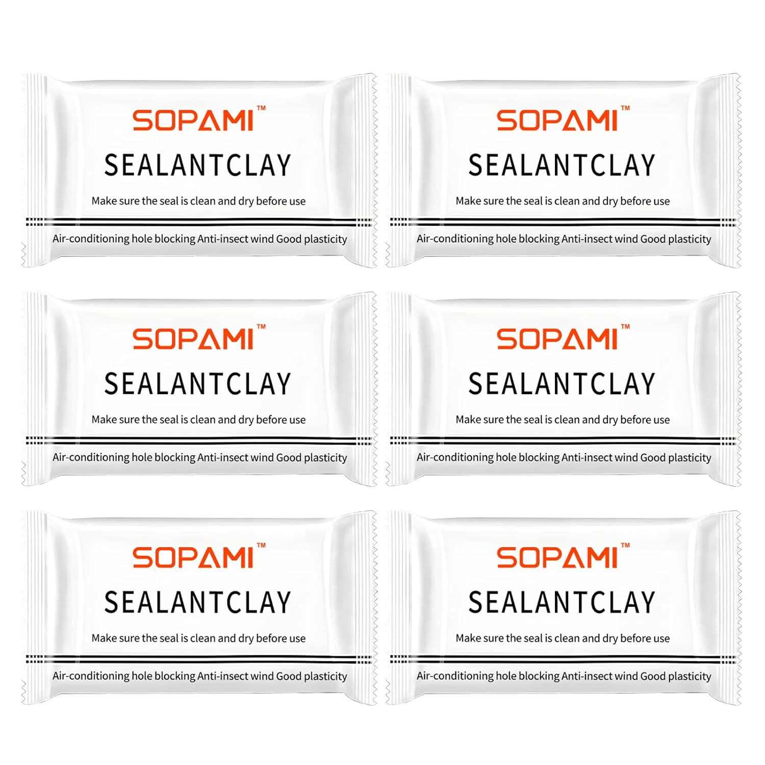🛠️ 6-Pack Waterproof Sealing Putty – Moldable Repair Clay