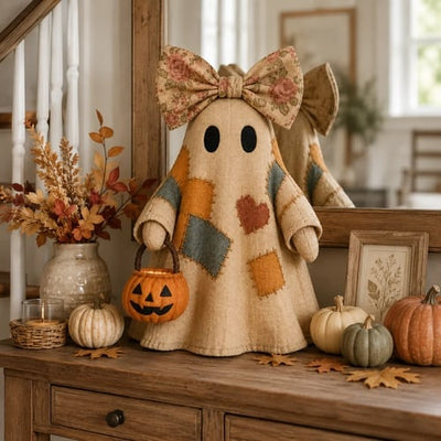 🔥Last Day 50% OFF🔥🔥Lighted Vintage Patchwork Ghost