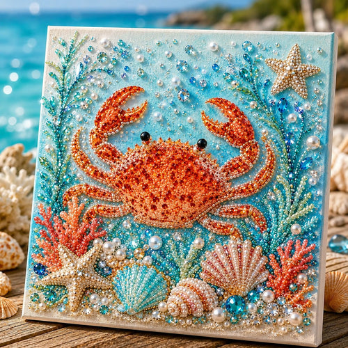 🔥 Last Day 49% OFF - 🌊✨ Ocean Theme Pearl Art DIY Kit – Relaxing DIY Craft to Create Stunning Coastal Artwork