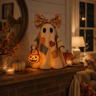 🔥Last Day 50% OFF🔥🔥Lighted Vintage Patchwork Ghost