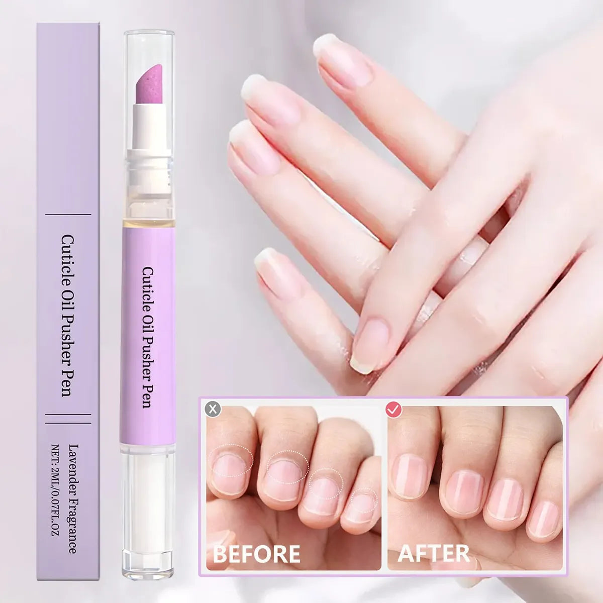 Cuticle Pusher Pen - Precision Cuticle Pusher | Remover Pen