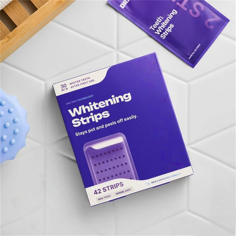 Purple Teeth Whitening Strips – Safe, Gentle & Peroxide-Free