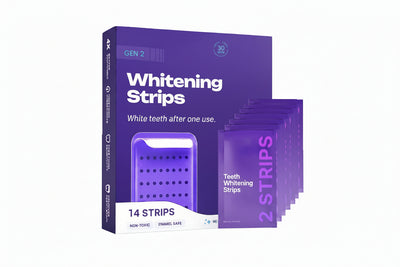 Purple Teeth Whitening Strips – Safe, Gentle & Peroxide-Free