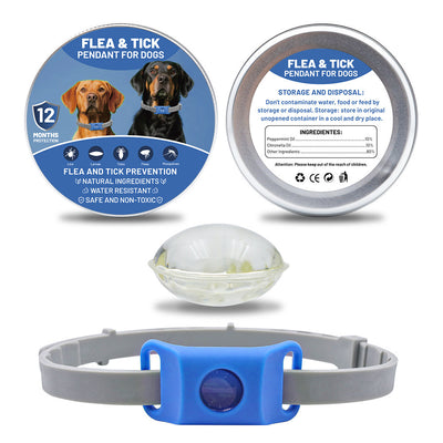 Natural Flea & Tick Prevention Pendant - Chemical-Free Pest Repellent Tag for Dogs and Cats